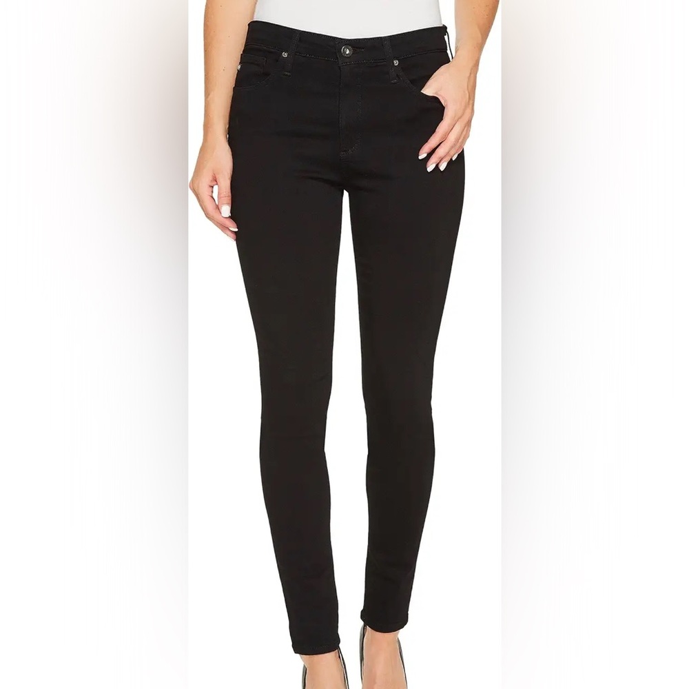 EUC AG black Farrah skinny ankle jeans